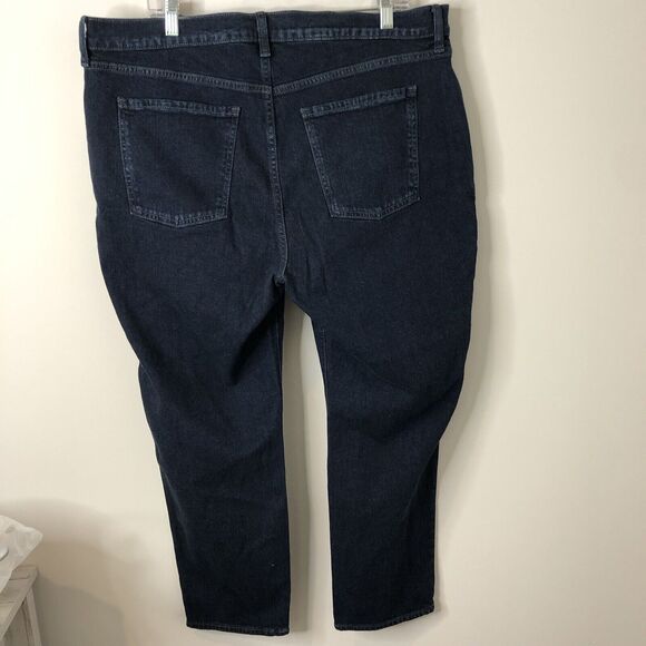 Old Navy NWT Women's Mid-Rise Boyfriend Dark Wash Jeans Size 16 - Picture 6 of 8